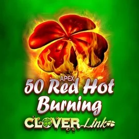 50 Red Hot Burning Clover Links logo by Novomatic at HugoBets Casino