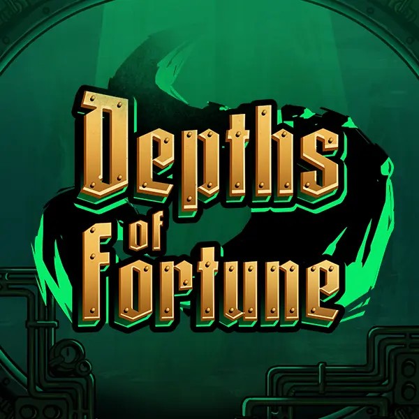 Depths of Fortune slot logo by AvatarUX Studios at HugoBets Casino