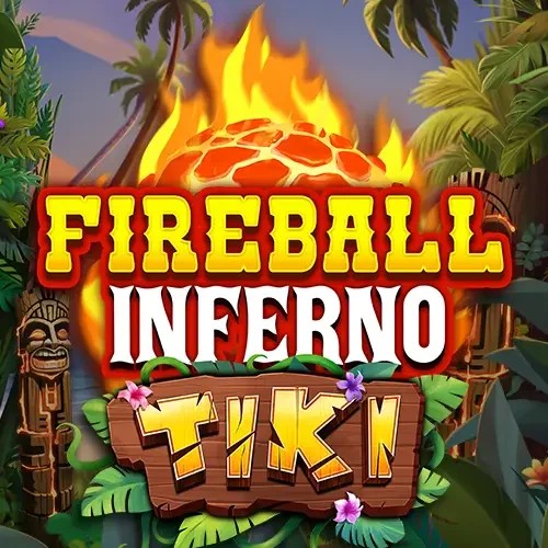 Fireball Inferno Tiki by NetEnt, showcased at hugo-bets.eu – game logo