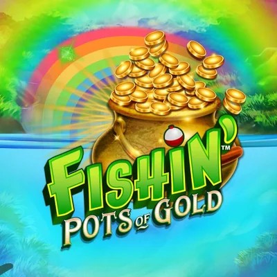 Fishin Pots Of Gold slot logo by Gameburger Studios at HugoBets Casino