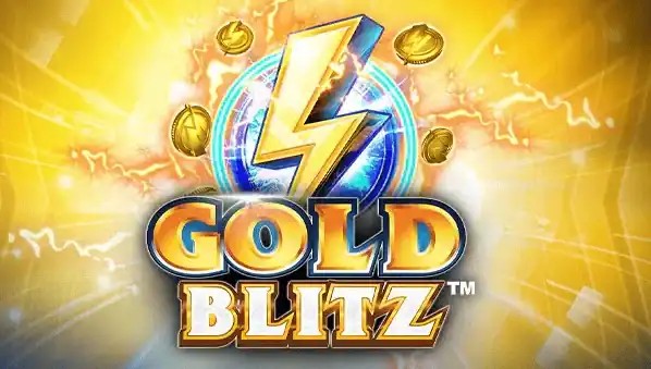 Gold Blitz slot logo by Fortune Factory Studios at HugoBets Casino
