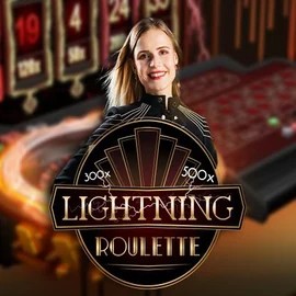 Try Lightning Roulette slot by Evolution on hugo-bets.eu – logo image