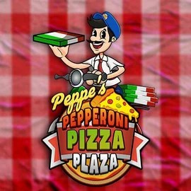 Peppe’s Pepperoni Pizza Plaza slot logo by Pragmatic Play at HugoBets Casino