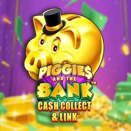 Slots logo of Piggies And The Bank Cash Collect &amp; Link from Origins at HugoBets Casino