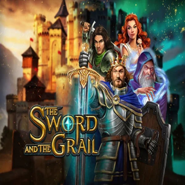 The Sword and the Grail slot logo by Play'n GO at HugoBets Casino