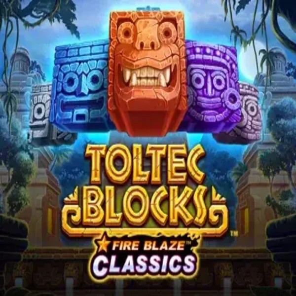 Enjoy Fire Blaze: Toltec Blocks by Rarestone Gaming – logo hosted on hugo-bets.eu